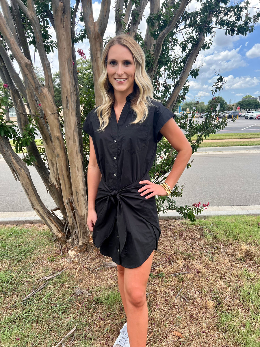 Black Shirt Dress  Christy's Corner Boutique
