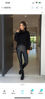 Black Faux Leather Leggings